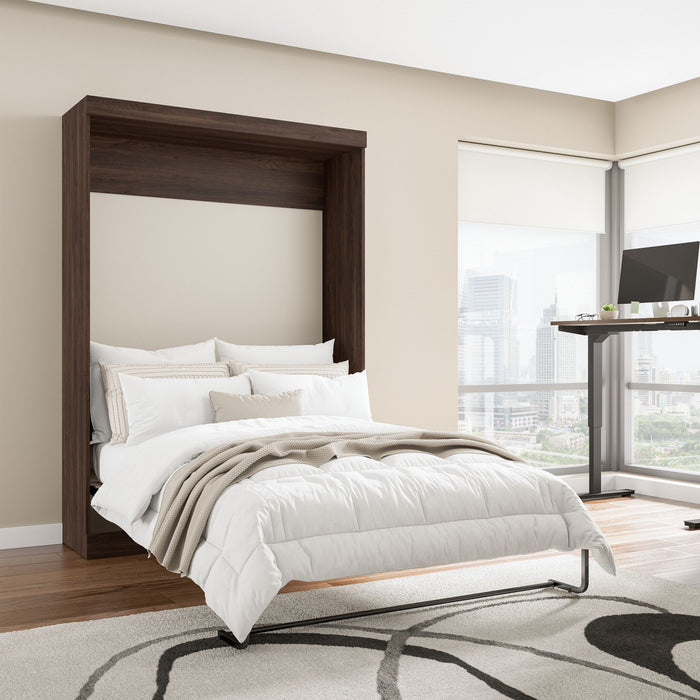 Lit double escamotable Pur de Bestar de 59 po - noyer noir