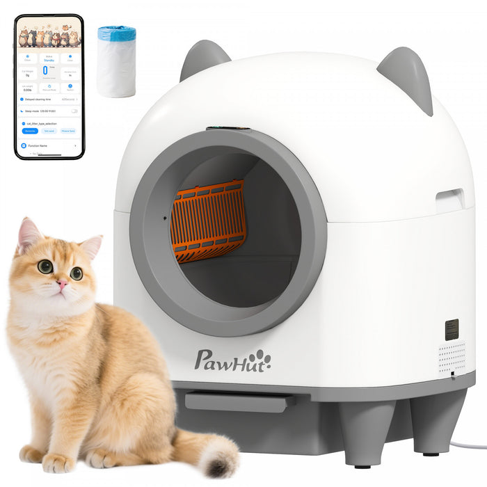 Automatic Cat Litter Box with App Control for Multiple Cats