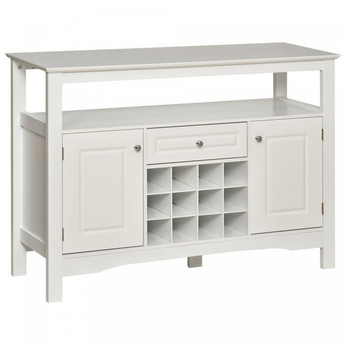 HOMCOM Buffet avec Tiroir et Rangement pour Bouteilles de Vin