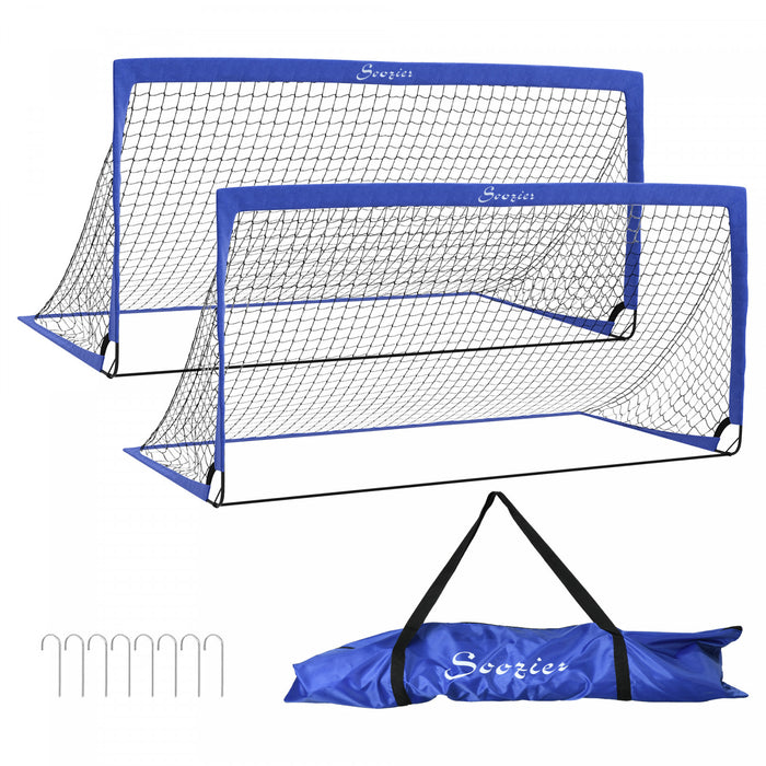 Soozier Ensemble De Buts De Football Portables Avec Sac De Transport
