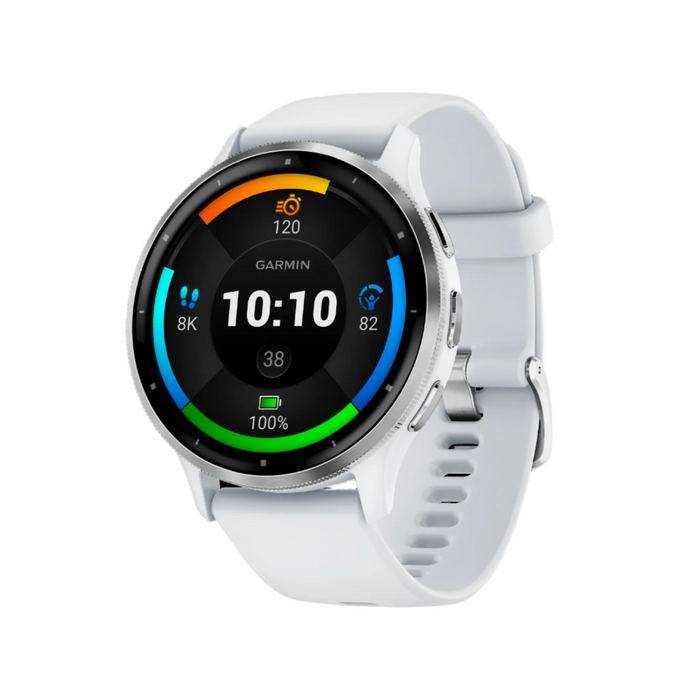 Garmin Venu® 3 Montre Intelligente Gps - Suivi De Sante Avec 14 Jours D'autonomie, 45mm - Boitier Blanc