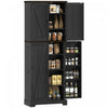 HOMCOM Armoire de cuisine, garde-manger de 64 po avec tablettes reglables