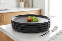  Ensemble de 4 Grandes Assiettes Lisbon en Gres