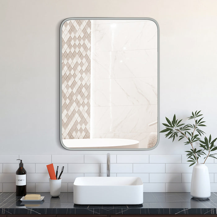 Miroir Tuckerson de 40 po argenté