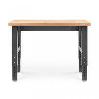 Établi de 4 pi à hauteur réglable en bois franc de Gladiator - granite martelé