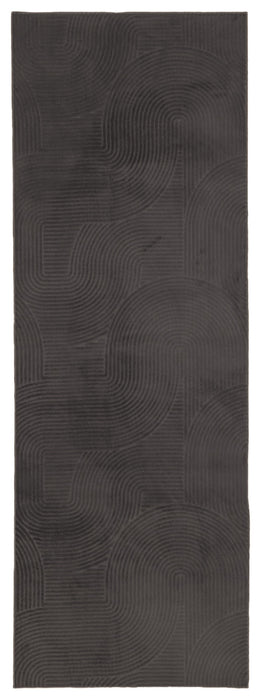 Tapis Lavable/Contemporain  Elion 1'10\" x 6'0\" en Charbon