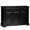 HOMCOM Buffet Meuble de Cuisine Moderne 2 Tiroirs etageres Reglables