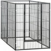 Pawhut Parc Pour Chien A 6 Panneaux De 32.5\" - 59\" X 31\", Parc Robuste Avec Porte, Enclos D'exercice Reglable Pour Interieur Et Exterieur, Chiens De Petite, Moyenne Et Grande Taille