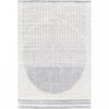 Carpette à poil long Paris crème à motif de cercles - 6 pi 7 po x 9 pi 6 po