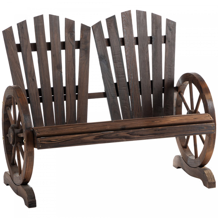 Banc De Jardin Outsunny, Finition Carbonisee
