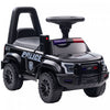 Aosom Voiture A Pousser Pour Enfants Avec Systeme De Sonorisation Et Klaxon, Voiture Coulissante De Style Camion De Police Pour Garcons Et Filles Avec Rangement Sous Le Siege Pour 18 Mois A 5 Ans Noir