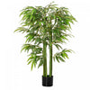 HOMCOM Bambou artificiel de 1,2 m, fausse plante en pot interieur