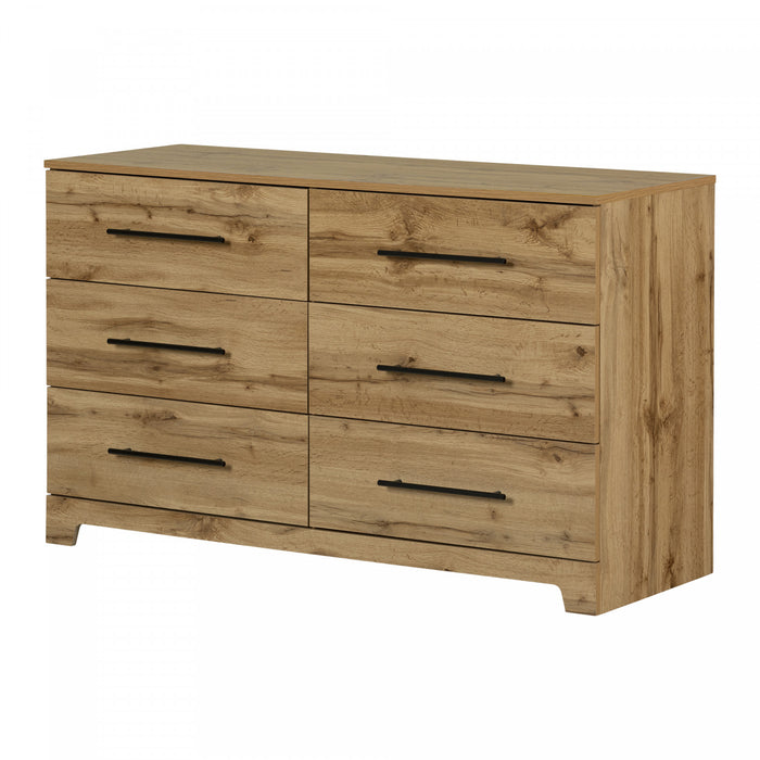 Barcelo Commode 6 tiroirs Chêne nordique, de Meubles South Shore