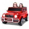 Costway 12v 2 Sieges Enfants Roulent Sur La Voiture Mercedes Benz G63 Sous Licence W / Telecommande Rouge