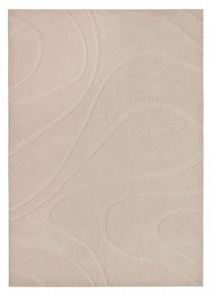 Tapis A Poils Longs Lavable Beige Pearl Hills 5'x7'