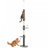 Arbre a chat du sol au plafond ajustable 225-255 cm, Gris