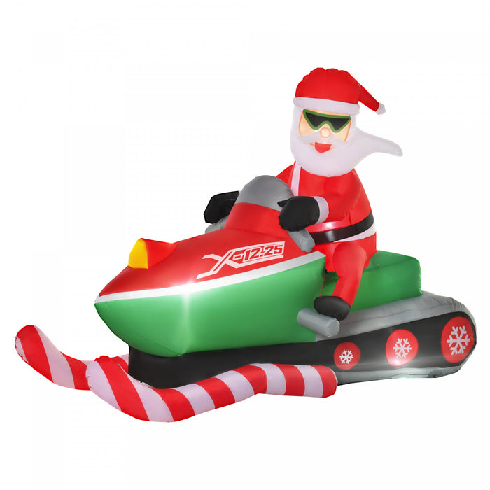 Homcom Decoration De Pere Noel Rouge