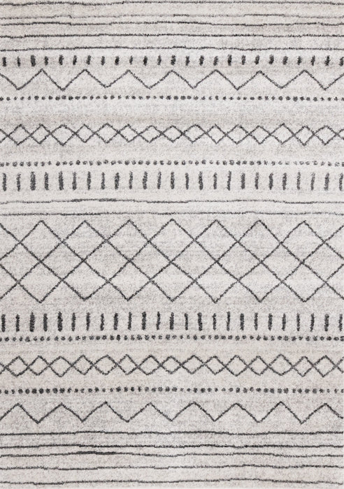 Tapis Emmett frise a inspire de tribal gris, 7'10\" x 10'6\"