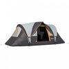 Outsunny Tente De Camping Exterieure 5-6 Personnes, Blanc Creme Et Noir