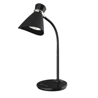 Lampe de table de Dainolite avec fini noir et ampoule à DEL de 6 W