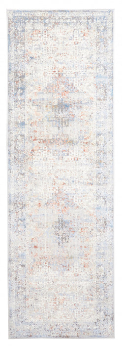 Tapis de Couloir Traditionnel Leila 2'8\" x 8'2\" en Ivoire
