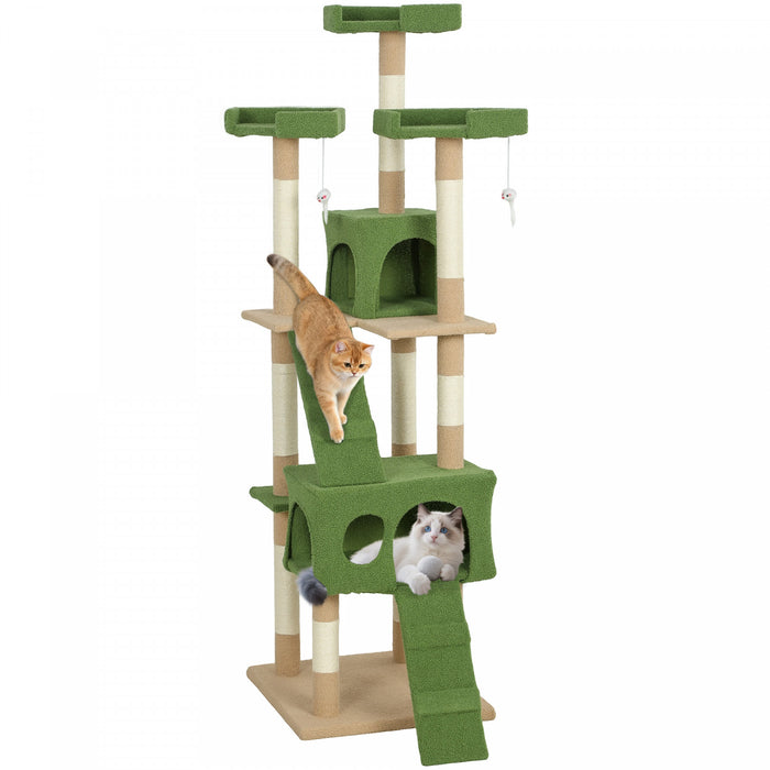Arbre a Chat Multi-Niveaux 173 cm avec Centre d'Activites