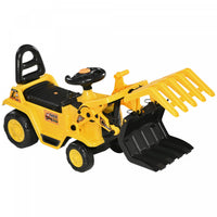 Aosom Kids Pelleteuse Avec Pince, Chariot De Traction Avec Son Realiste, Camion De Construction Avec