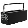 Durhand Boite A Outils En Metal, Coffre A Outils En Acier Avec Poignee Noir