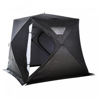 Abri De Tente De Peche Sur Glace Portable Outsunny Pour 4 Personnes Avec Fenetres De Ventilation Ave