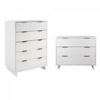  Ensemble de commode 2 pieces Granville Modern en blanc