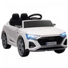 Qaba Audi Q8 Etron Sportback Voiture Electrique Pour Enfants Alimentee Par Batterie 12 V Avec Telecommande, Suspension A Ressort, Phares, Klaxon Musical, Pour 3 A 6 Ans, Blanc