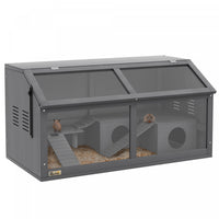 Pawhut Cage En Bois Pour Hamster, 33,5