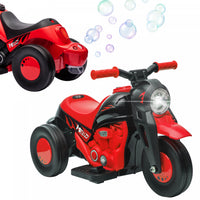 Qaba Velo Electrique, Voiture A Bulles, 3 Roues, Moto Electrique Alimentee Par Batterie 6 V Pour Enf