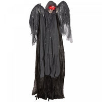Homcom Faucheuse Ailee Animatronique Avec Yeux Lumineux, Pour Halloween