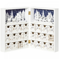 Homcom Calendrier De L'avent De Noel En Bois De 24 Jours