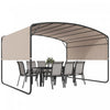 Outsunny Pergola retractable 10' x 13', pergola exterieure en metal