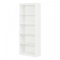  Axess Bibliotheque 5 Tablettes - Blanc Solide