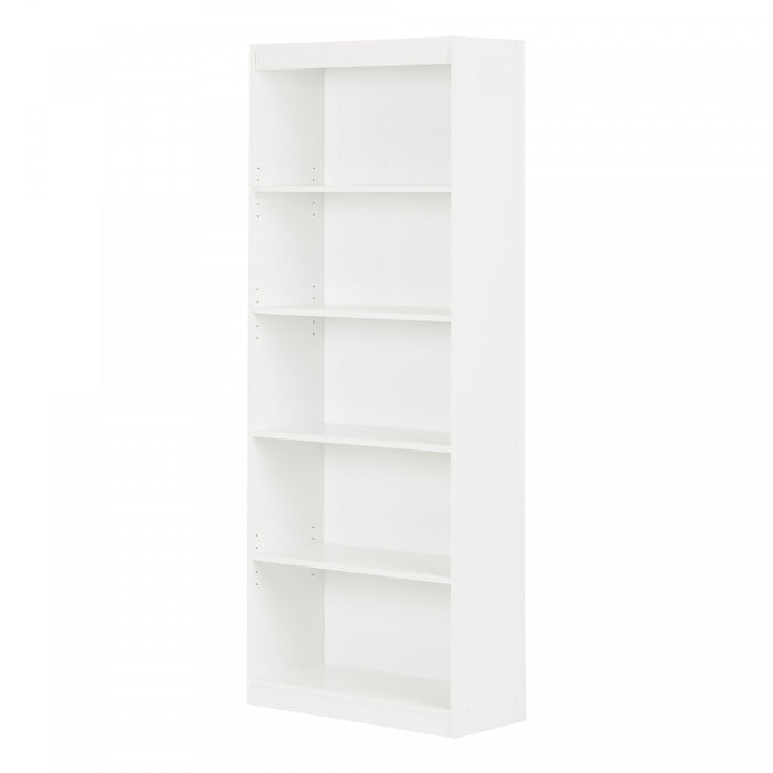 Axess Bibliotheque 5 Tablettes - Blanc Solide