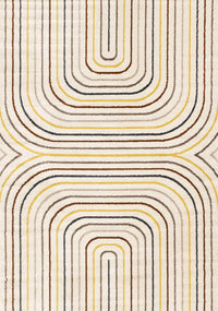 Carpette Marley multicolore à 2 arcs-en-ciel - 7 pi 10 po x 10 pi 6 po