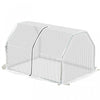 Outsunny 39\" X 28\" X 24\" Portable Mini Serre Pe Grow House Avec Fermeture Eclair Porte Jardinage Plante Couverture Cadre En Acier