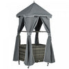 Porte-serviettes Outsunny Pour Piscine, Porte-serviettes Couvert