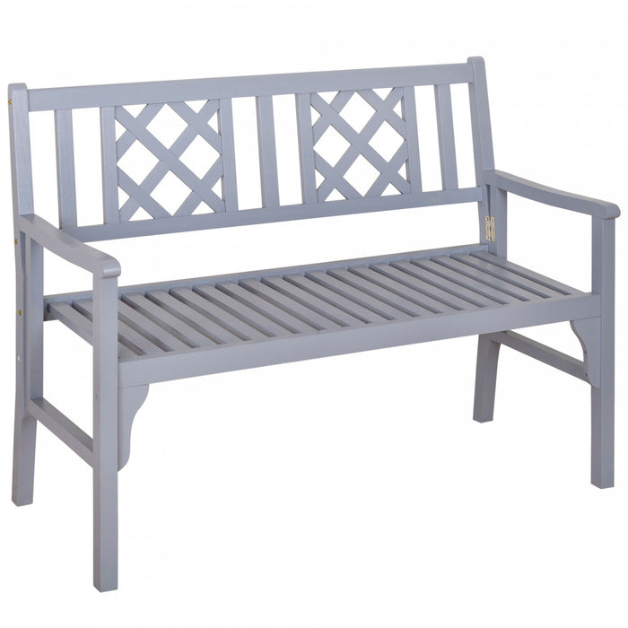 Banc De Jardin Pliable Outsunny, Gris