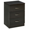 HOMCOM Table de Chevet Nuit 3 Tiroirs pour Chambre
