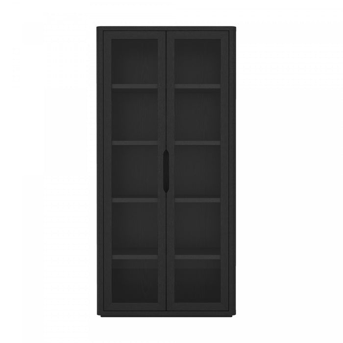 Armoire bibliotheque moderne Rivington 38\" en noir