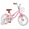 Velo Costway 14\" Pour Enfants Avec Roues D'entrainement Amovibles Et Panier Pour 3-5 Ans