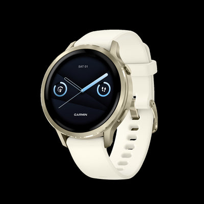 Garmin Venu 4 41mm Lunar Gold Fitness Smartwatch - Health Monitor, GPS Tracking, Sleep Coaching, Music Playback, Voice Calls, Long Battery Life