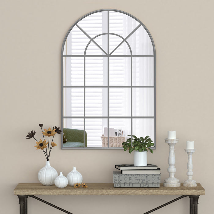 Miroir Mella de 41,5 po argenté