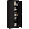 HOMCOM Armoire de rangement pour garde-manger avec portes et etageres