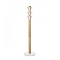 Portemanteau moderne Flapper de Umbra en bois - blanc et naturel