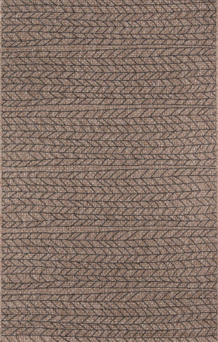 Tapis Contemporain Linden 6'7\" x 9'6\" en brun